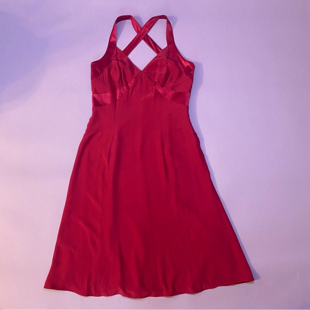 Crimson red dress
